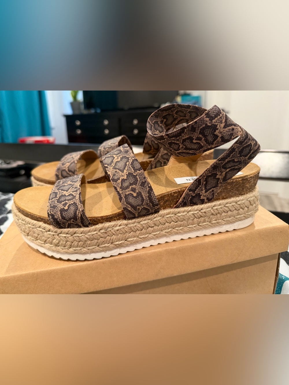 Steve Madden Kimmie sandal blu snake